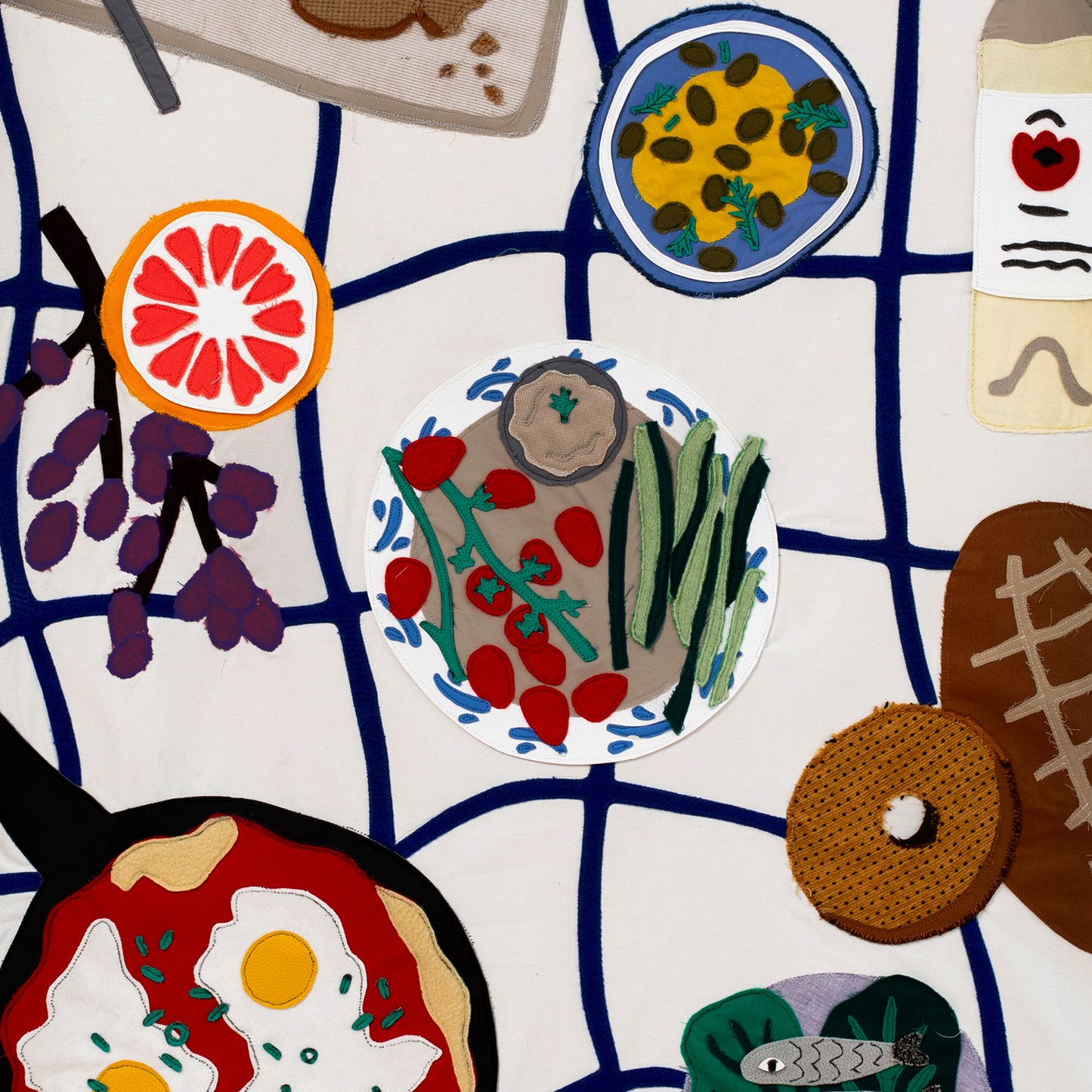 ONE-OF-A-KIND Picnic textile flag