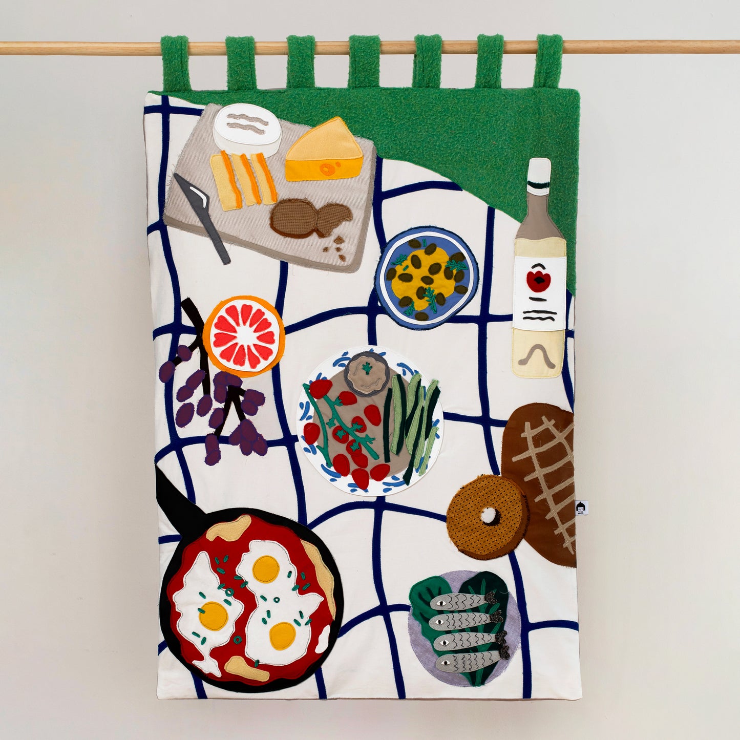 ONE-OF-A-KIND Picnic textile flag