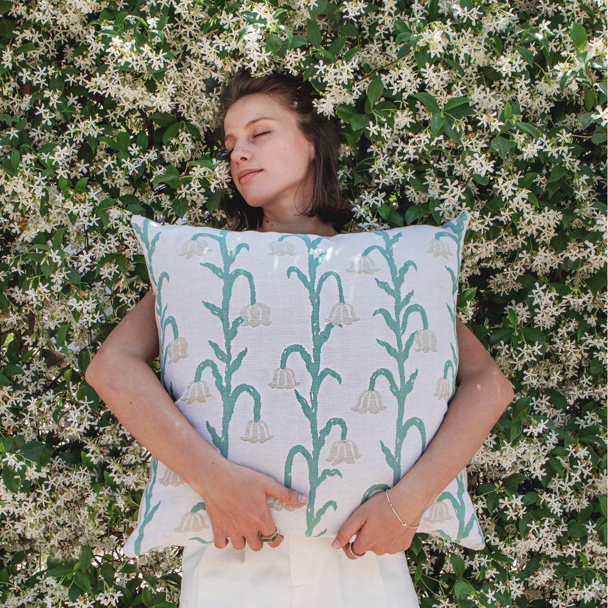 'Lily of the Valley' Throw Cushion