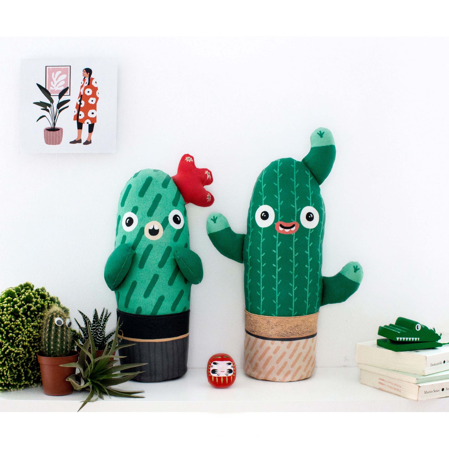 Louise the cacti plush toy, soft plant