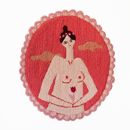 ‘Tender’ one of a kind handmade wall rug