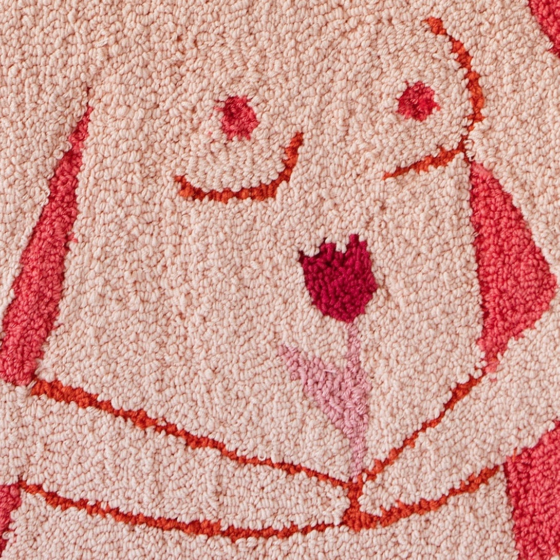 ‘Tender’ one of a kind handmade wall rug