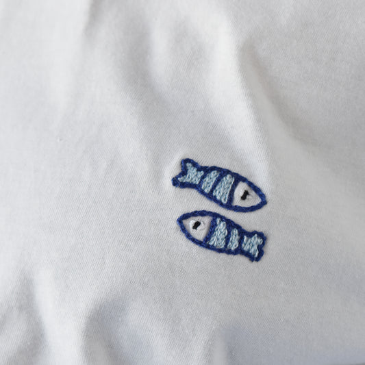 NAMAXOFIR IVGI Embroidered T Shirt - TWO FISH