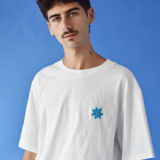 NAMAXOFIR IVGI Embroidered T Shirt - FLOWER