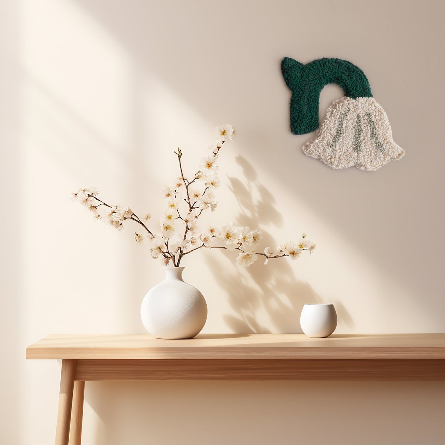 'Lily of the valley' Tufted Wall Hanging