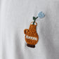 NAMAXOFIR IVGI Embroidered T Shirt - FLOWER IN A VASE